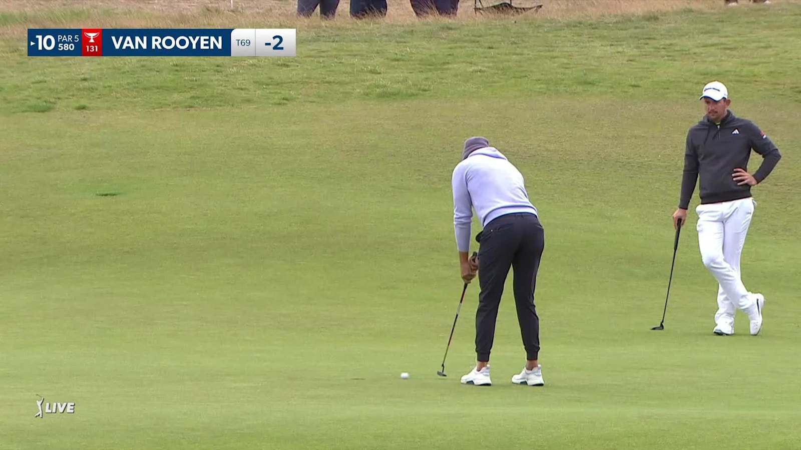Erik Van Rooyen makes birdie on No. 10 at Genesis Scottish Open