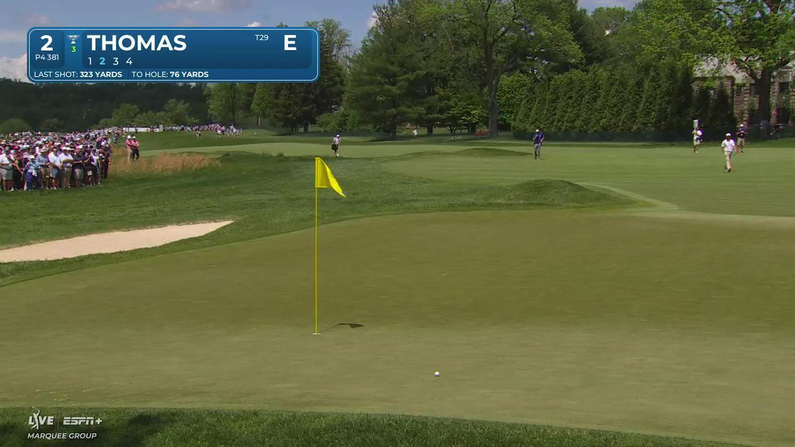 Justin Thomas curls in hard-breaking putt for birdie at Truist Championship