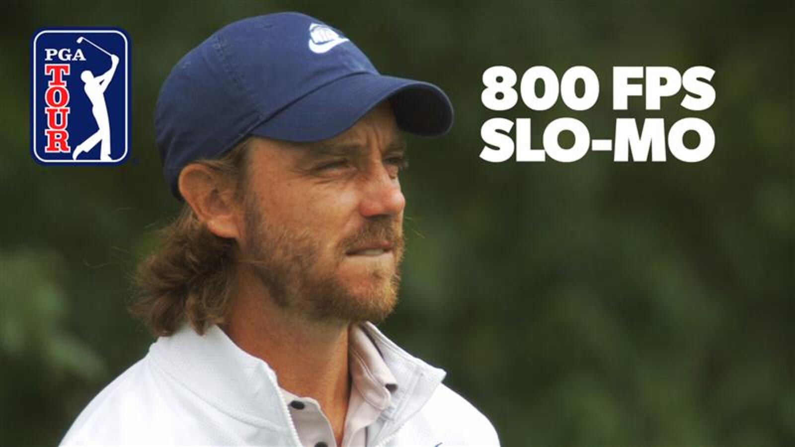 Tommy Fleetwood's golf swing | ULTRA slow-motion camera