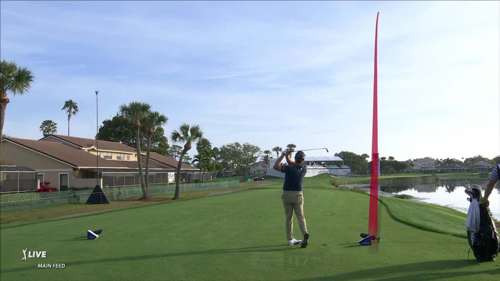 Andrew Novak throws a dart to set up birdie at Cognizant Classic