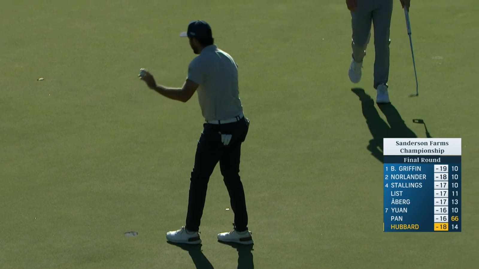 Mark Hubbard makes pivotal eagle on No. 14 at Sanderson Farms