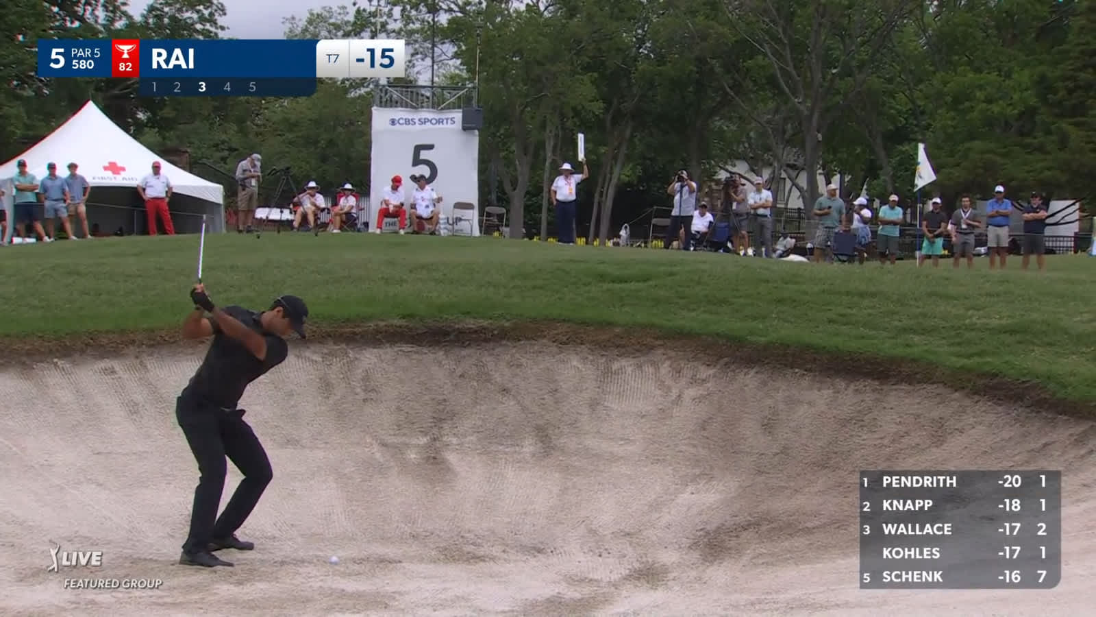 Aaron Rai gets up-and-down from bunker at THE CJ CUP