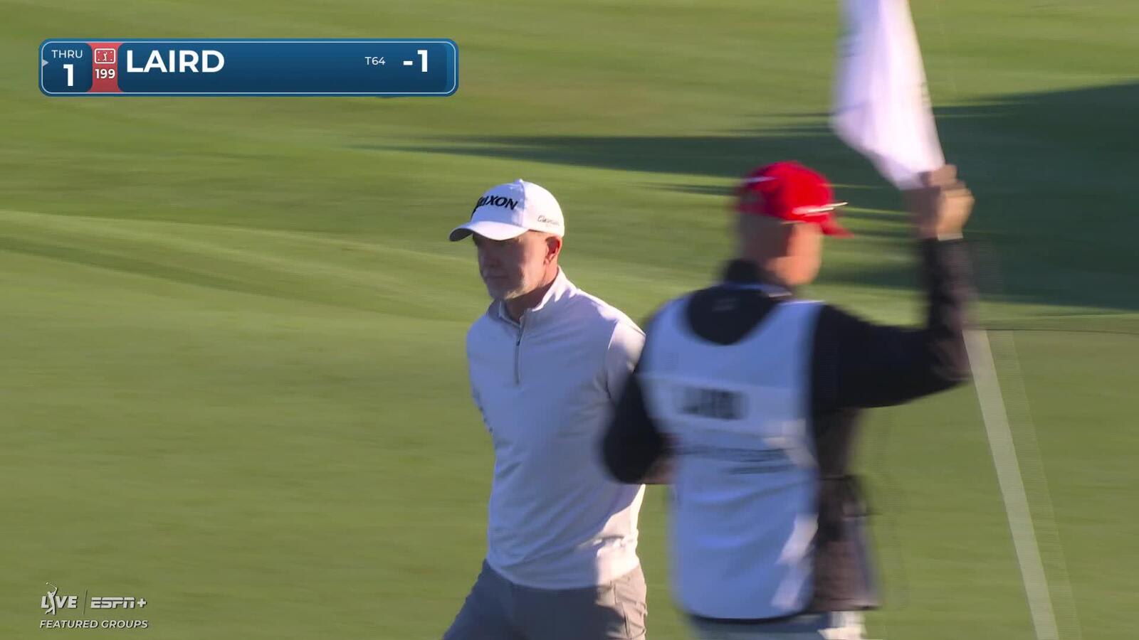 Martin Laird sinks 9-foot birdie putt on No. 10 at Bank of Utah