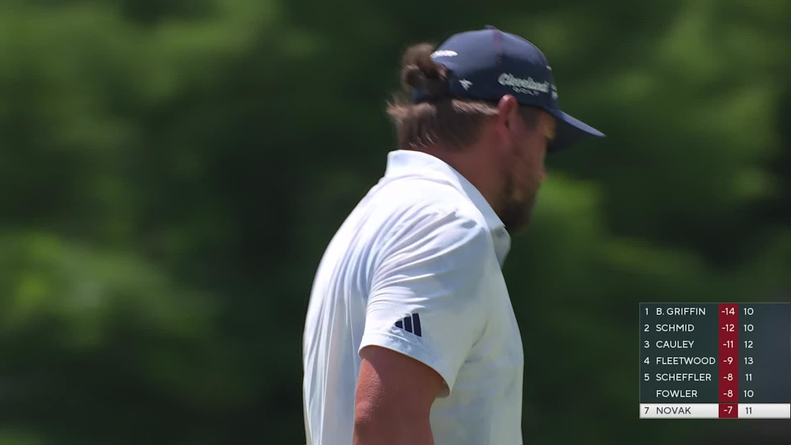 Andrew Novak makes birdie on No. 12 at Charles Schwab