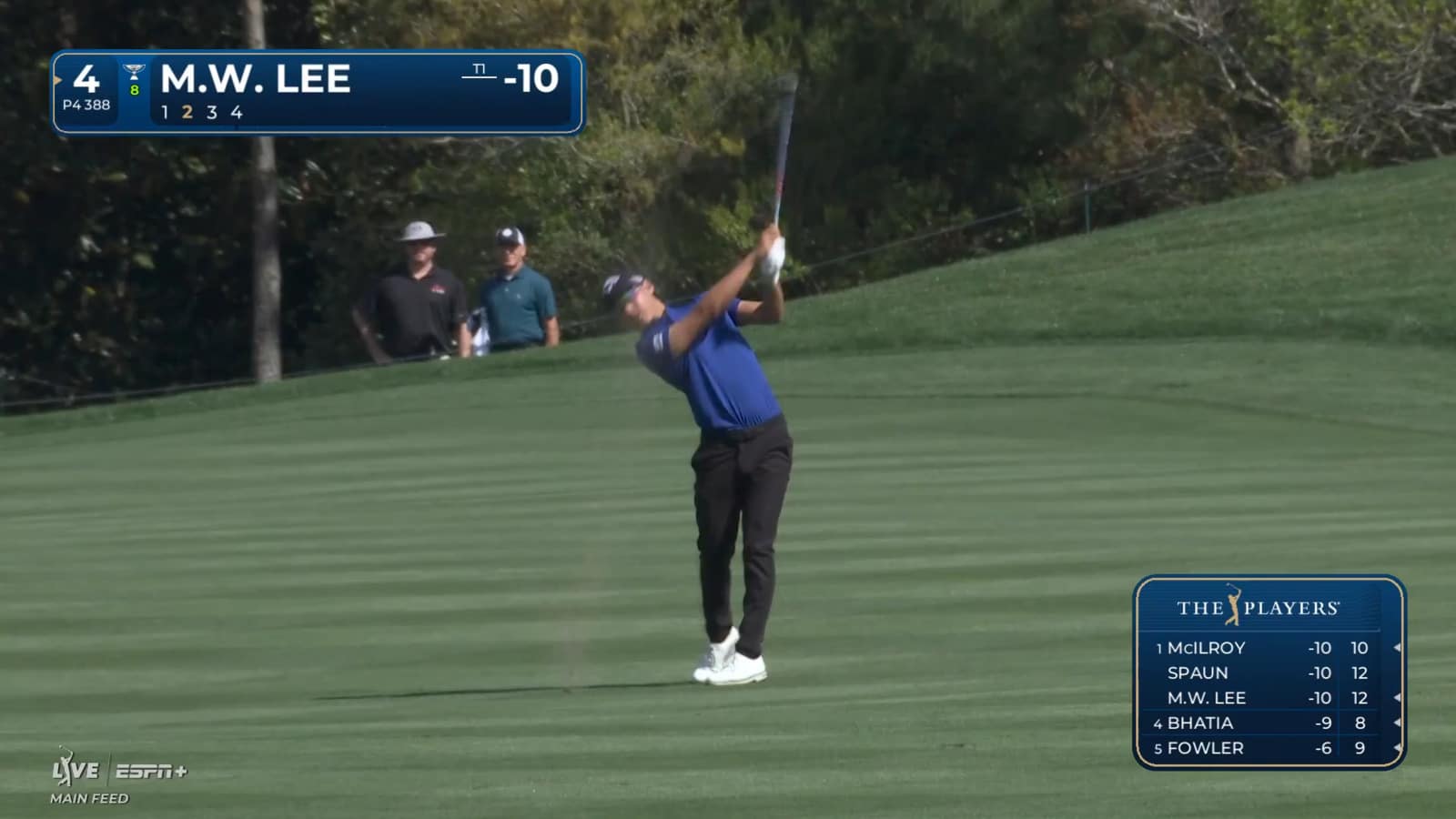 Min Woo Lee's tight approach shot leads to birdie at THE PLAYERS