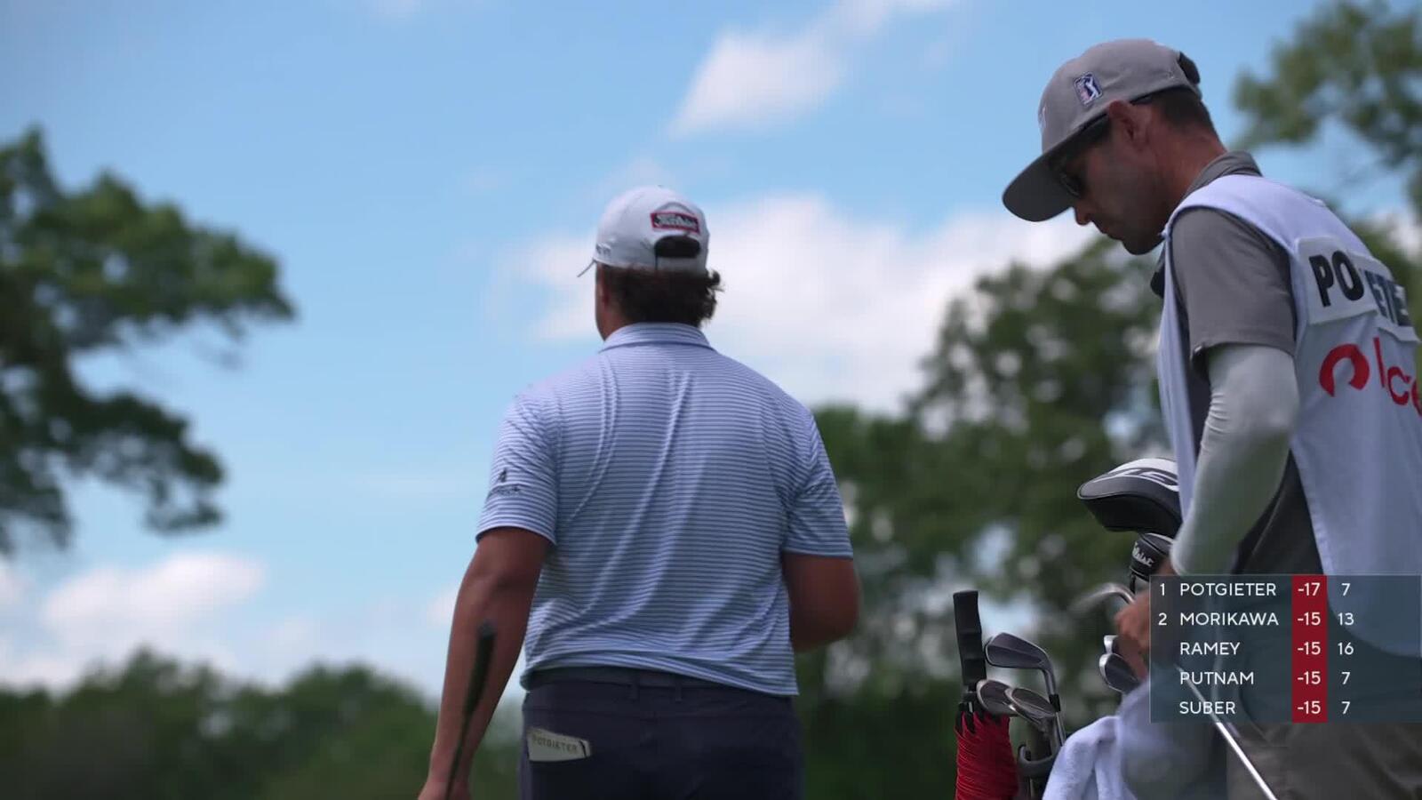 Aldrich Potgieter cards fifth consecutive birdie at Rocket Classic