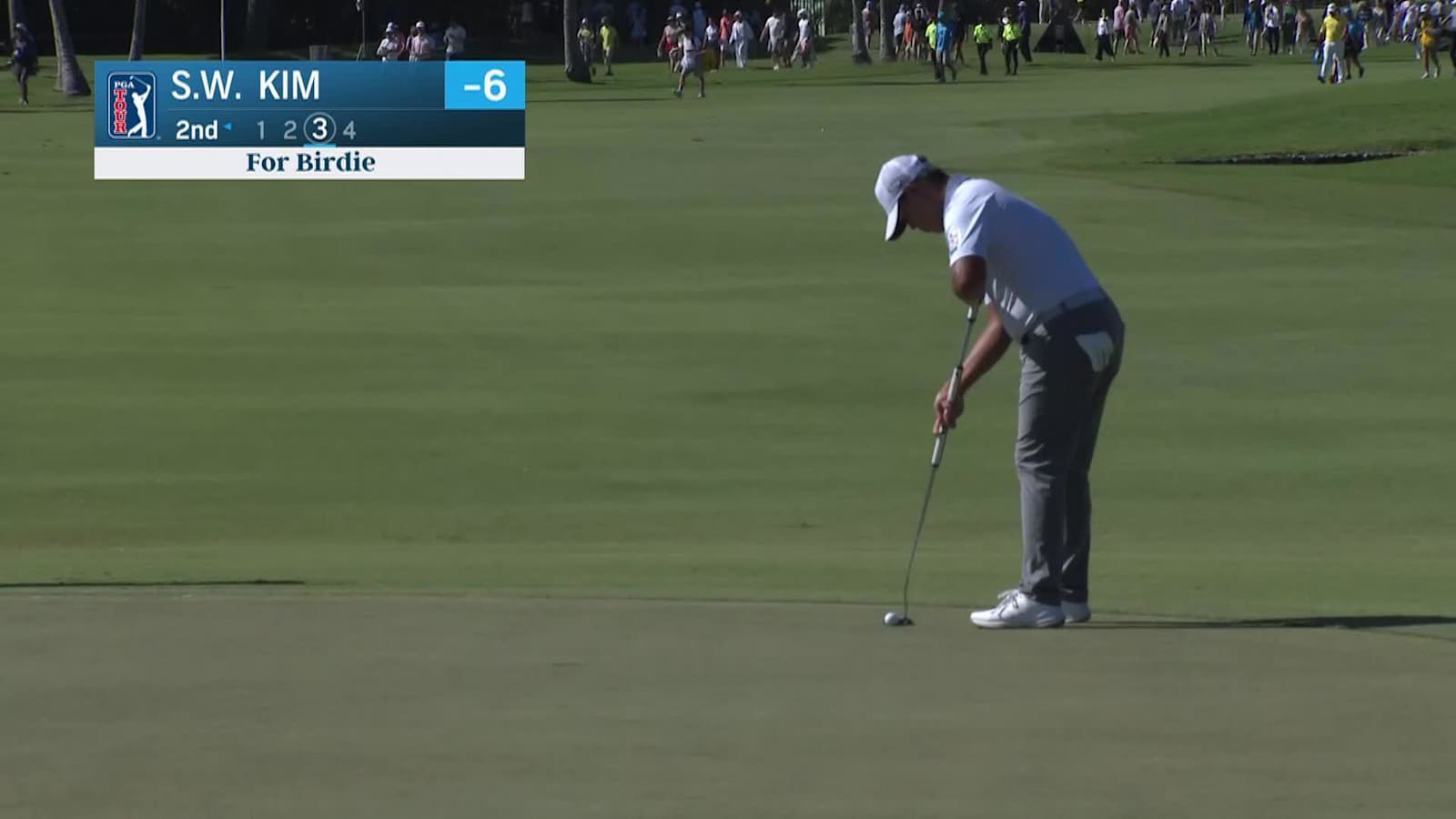 Si Woo Kim makes birdie on No. 2 at Sony Open