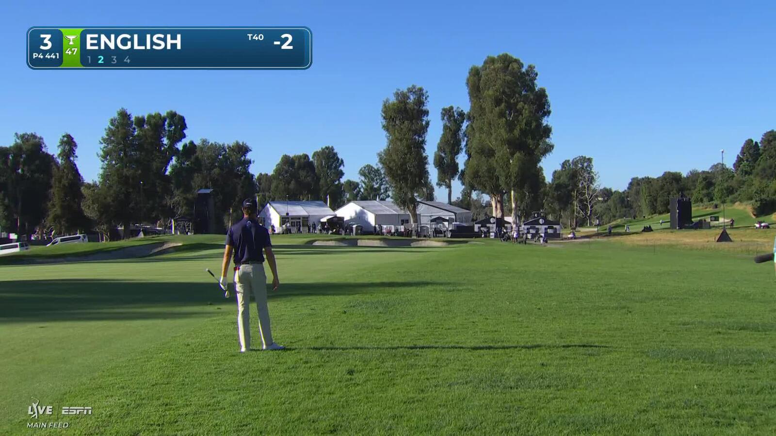 Harris English hits 133-yard approach to 5 feet, sets up birdie on No. 3 at The Genesis