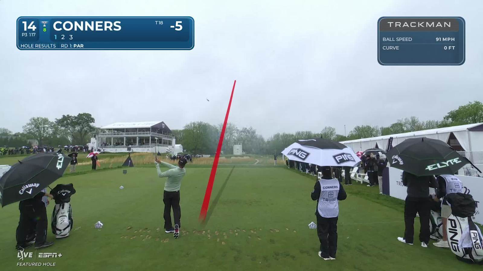 Corey Conners nearly aces No. 14 at Truist Championship