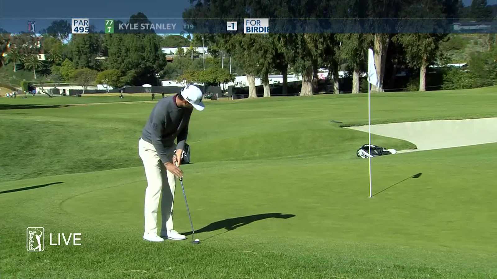 Kyle Stanley sinks birdie putt from the fringe at Genesis