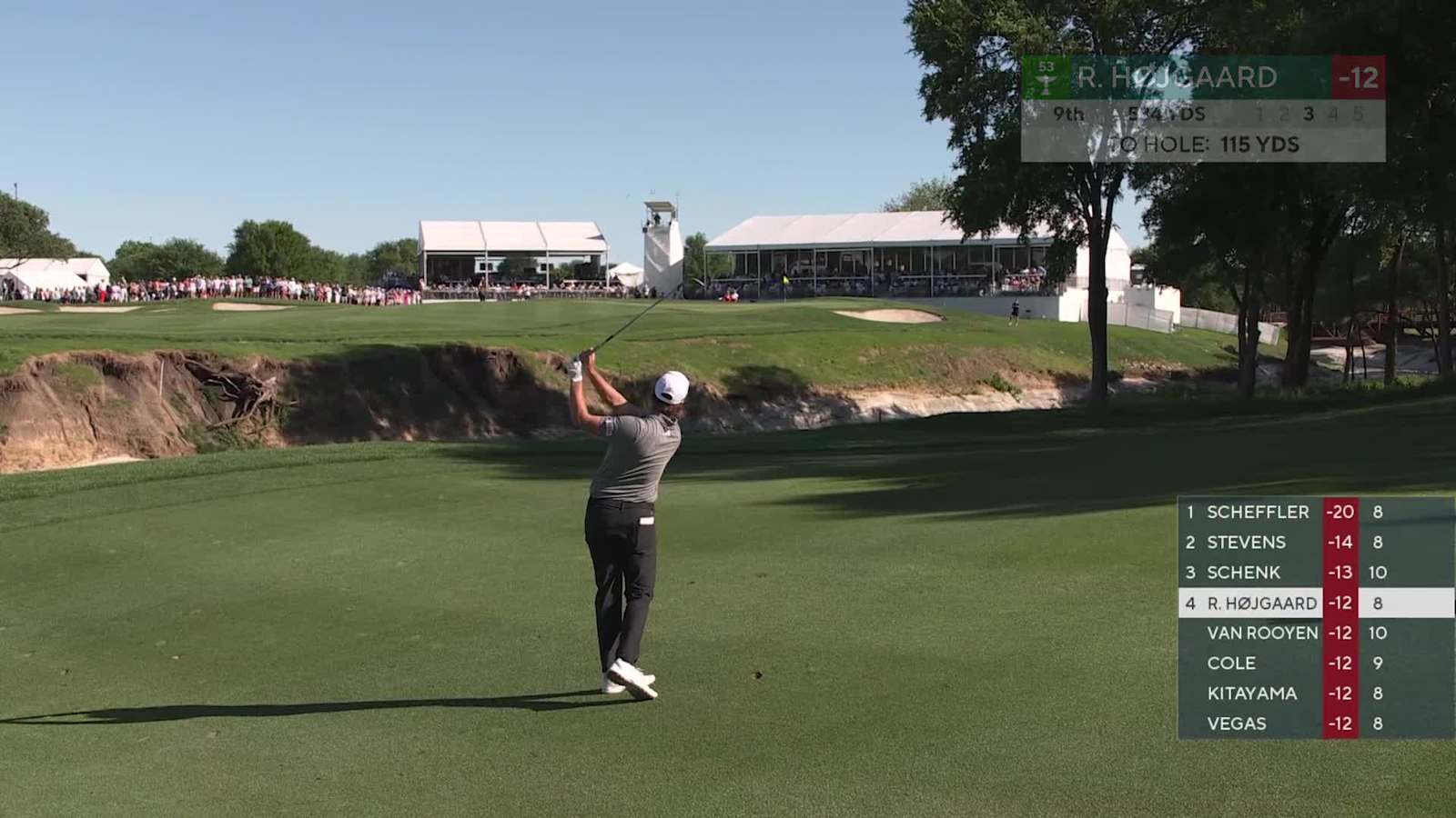 Rasmus Højgaard makes birdie on No. 9 at THE CJ CUP