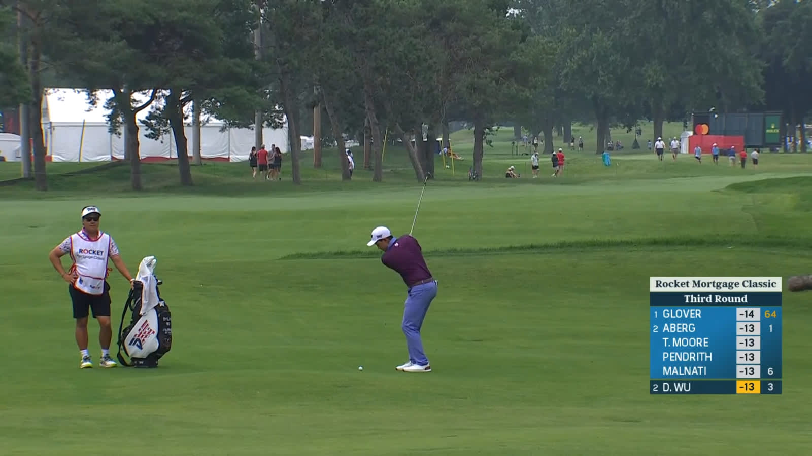 Dylan Wu gets up-and-down for birdie at Rocket Mortgage