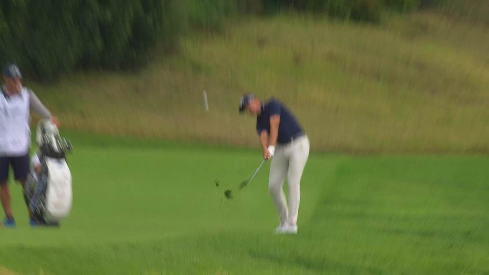 Christiaan Bezuidenhout makes birdie on No. 5 at Genesis