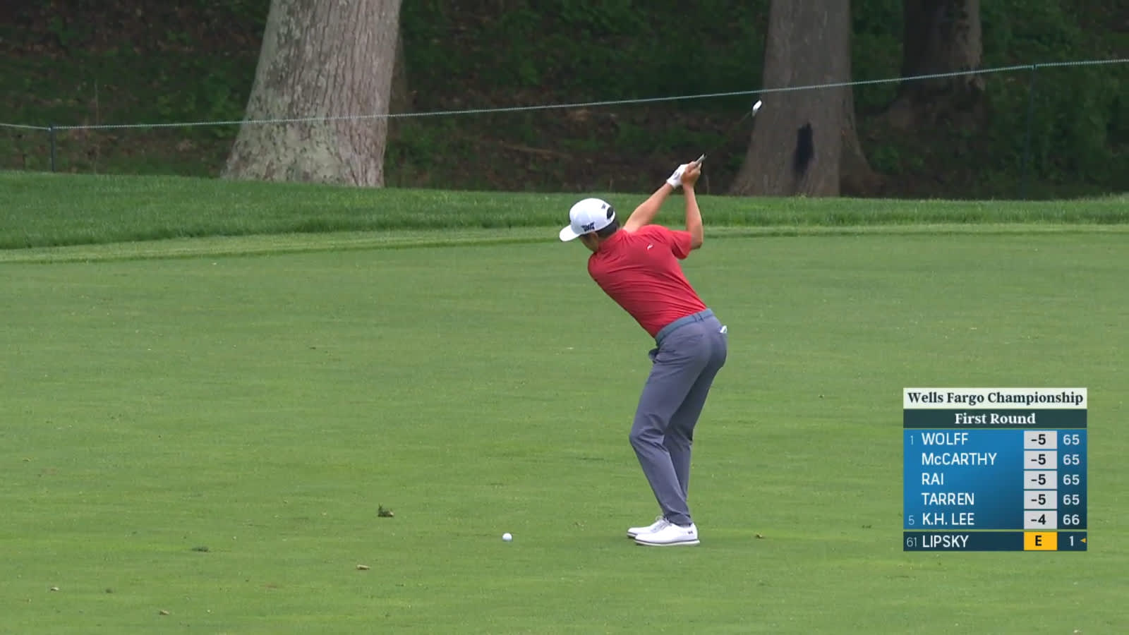 David Lipsky's tight approach leads to birdie at Wells Fargo