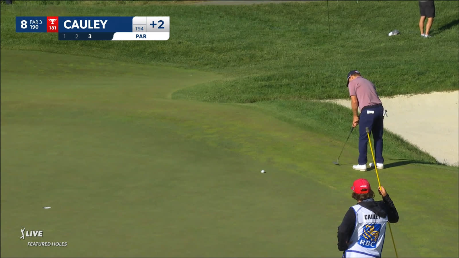 Bud Cauley sinks putt from the fringe to save par at RBC Canadian