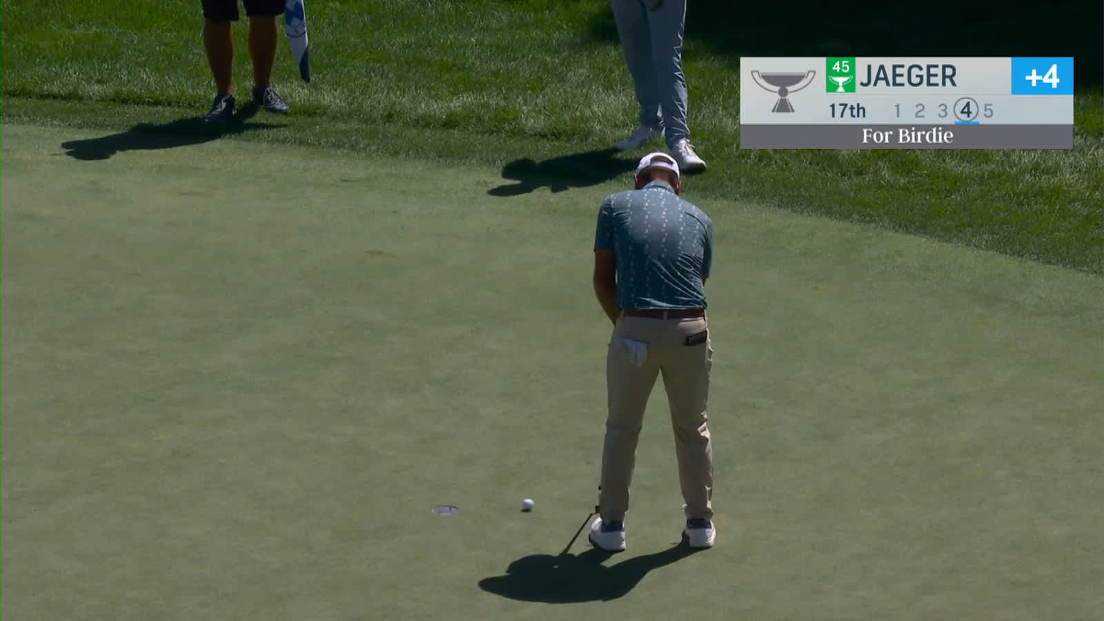 Stephan Jaeger makes short birdie putt at BMW Championship