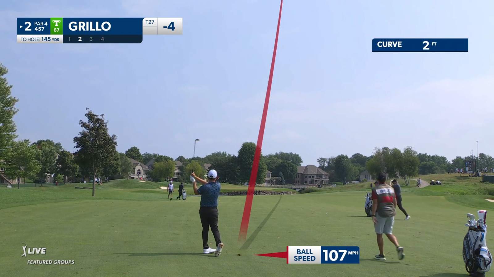 Emiliano Grillo's pin seeking approach yields birdie at 3M Open