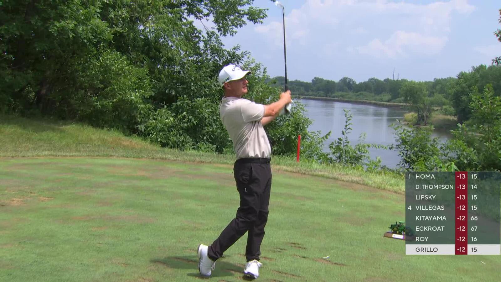 Emiliano Grillo ties lead with birdie at John Deere