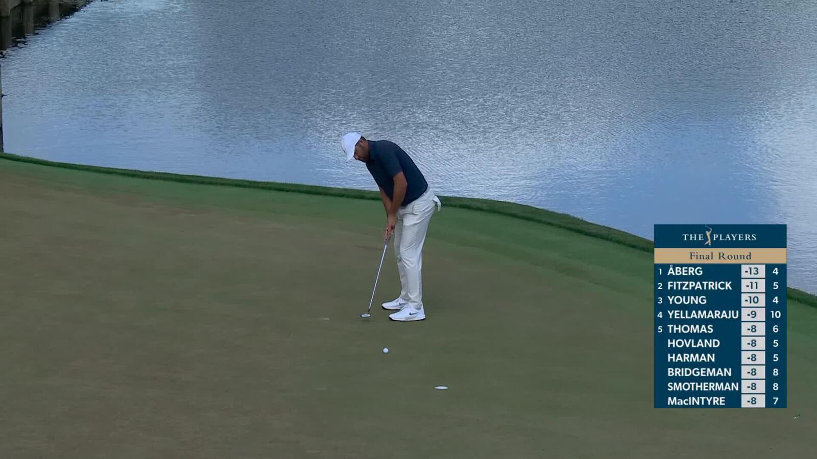 Scottie Scheffler hits 166-yard drive to 9 feet, sets up birdie on No. 13 at THE PLAYERS