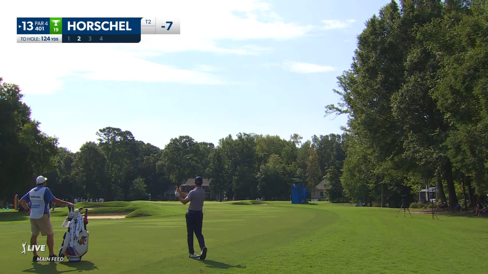 Billy Horschel spins approach shot to set up birdie at Wyndham