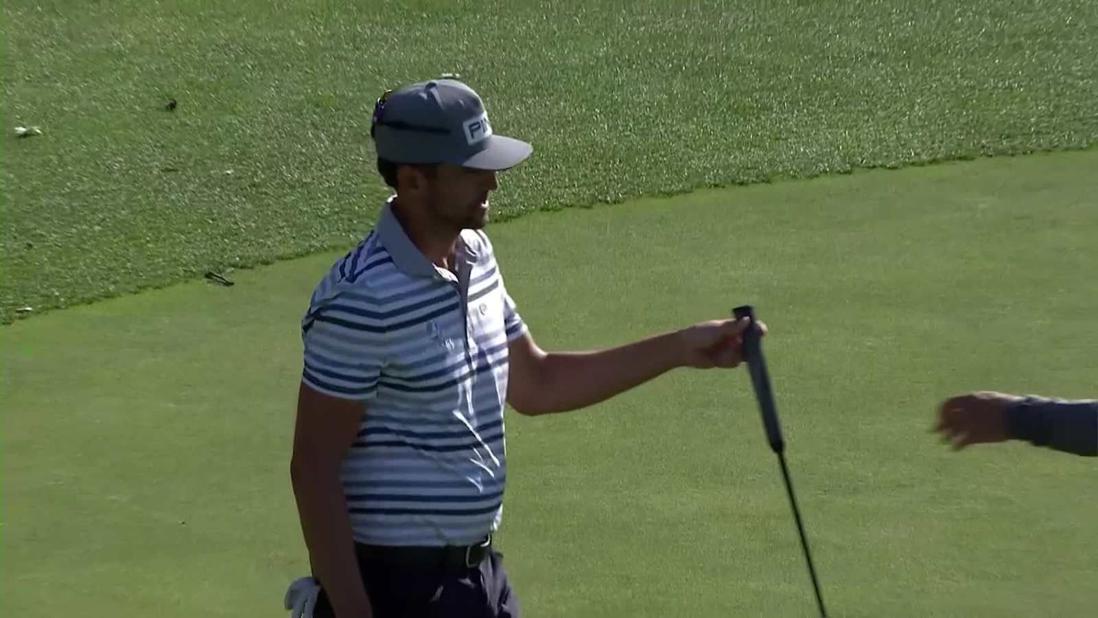 Scott Harrington rolls in birdie at Fortinet Championship