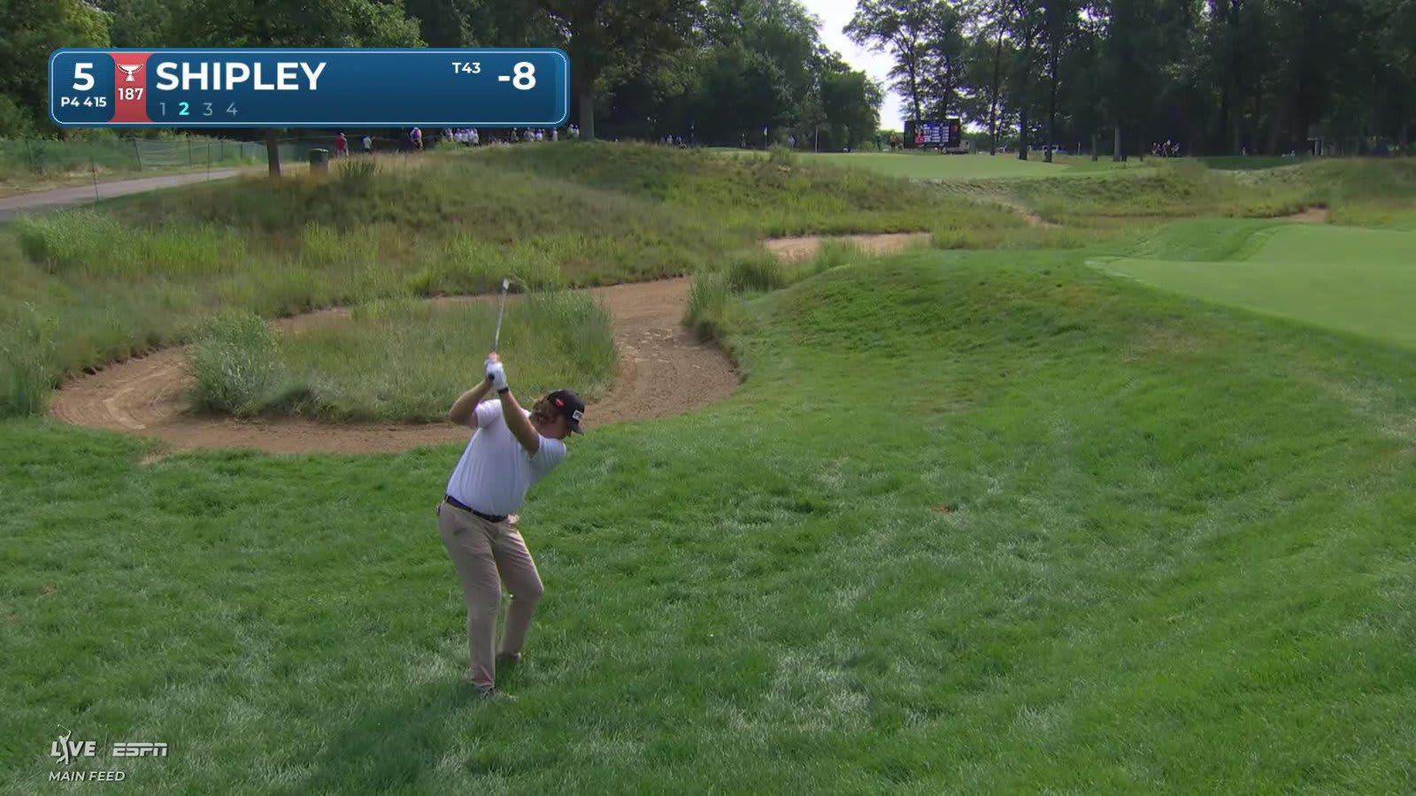 Neal Shipley gets up-and-down from 116 yards for birdie on No. 5 at 3M Open