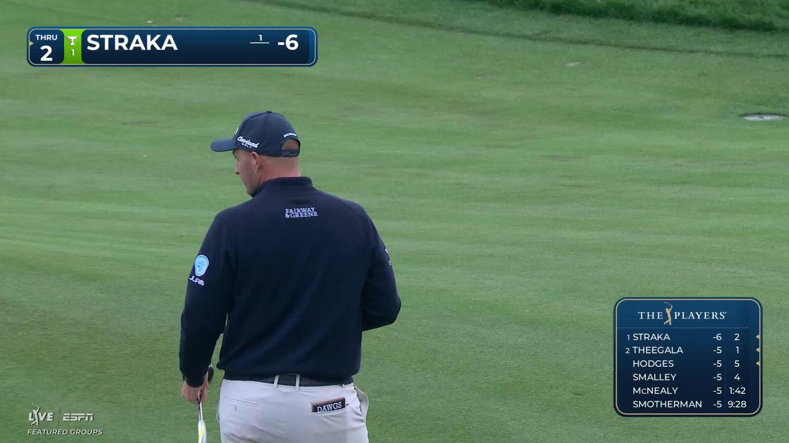 Sepp Straka sinks 5-foot birdie putt on No. 11 at THE PLAYERS