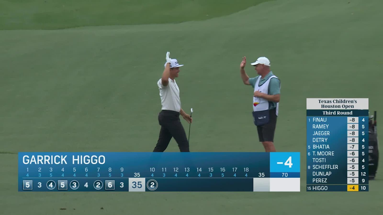 Garrick Higgo holes out from 174 yards to make eagle at Houston Open