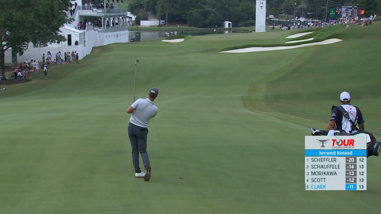 Wyndham Clark's impressive second leads to eagle at TOUR Championship