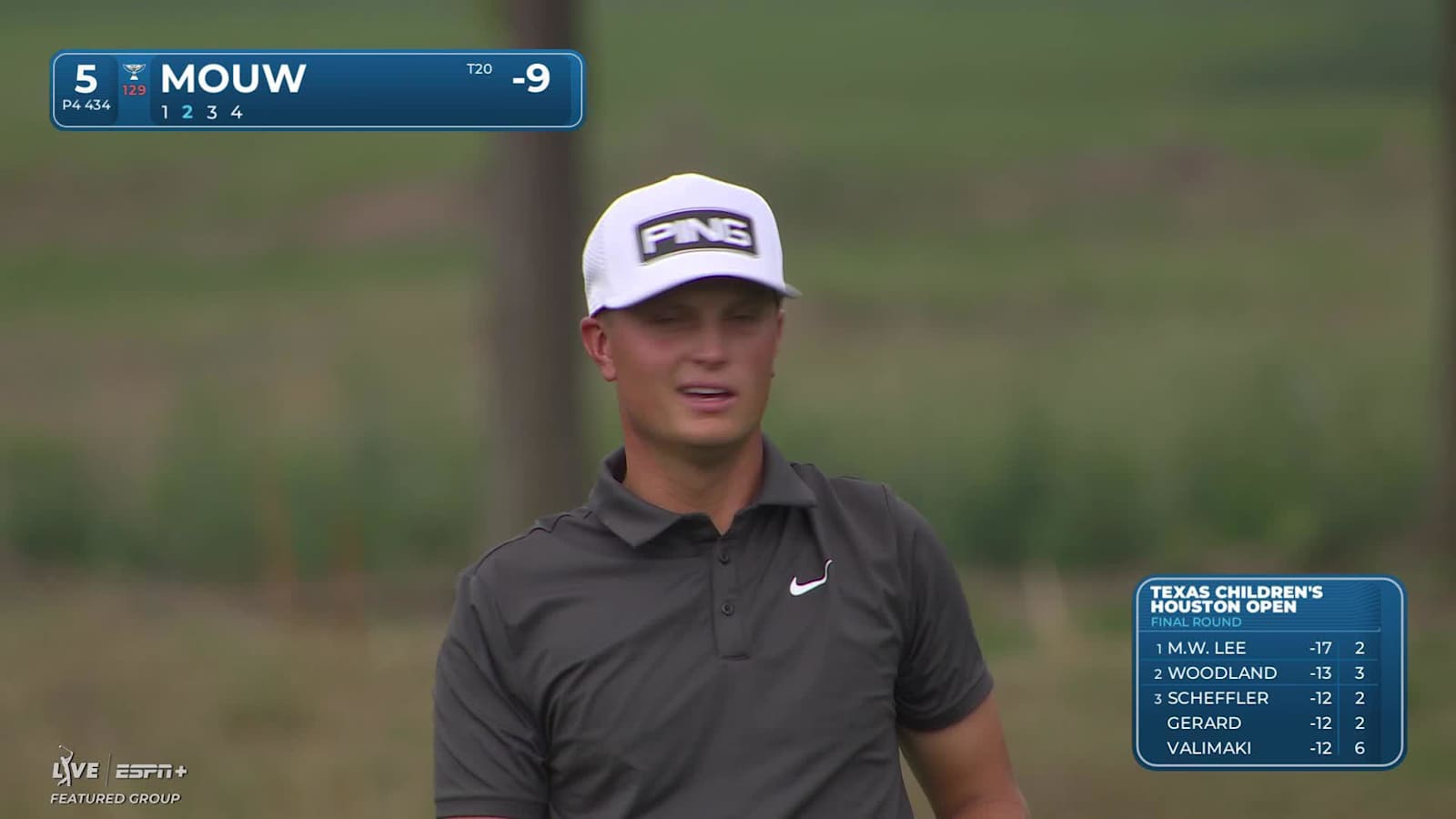 William Mouw makes birdie on No. 5 at Houston Open