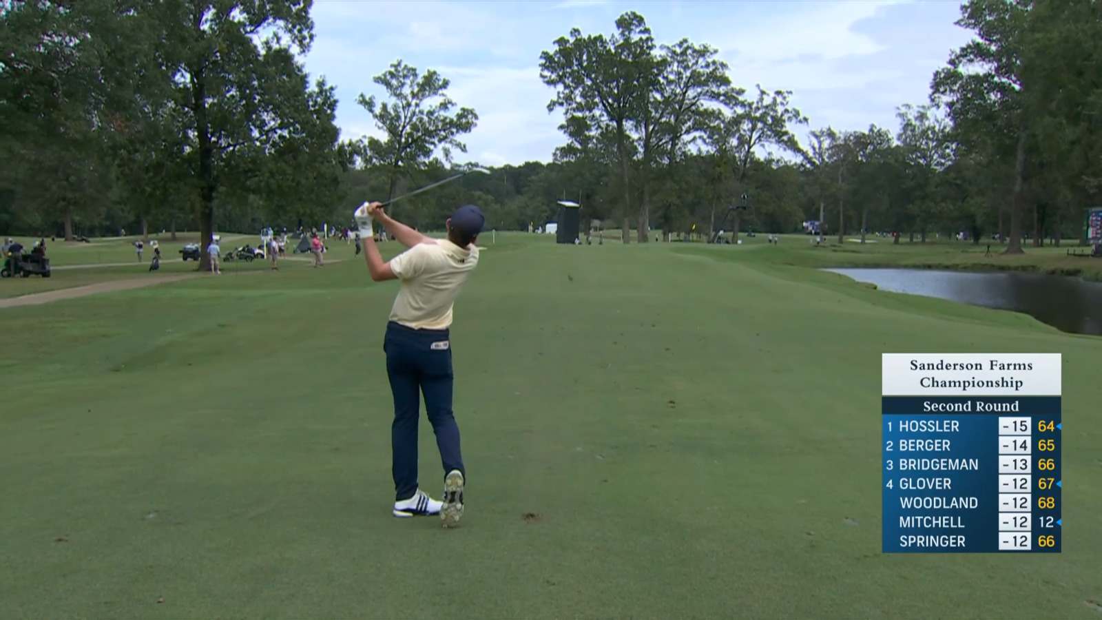 Nick Dunlap uses nice approach to set up birdie at Sanderson Farms