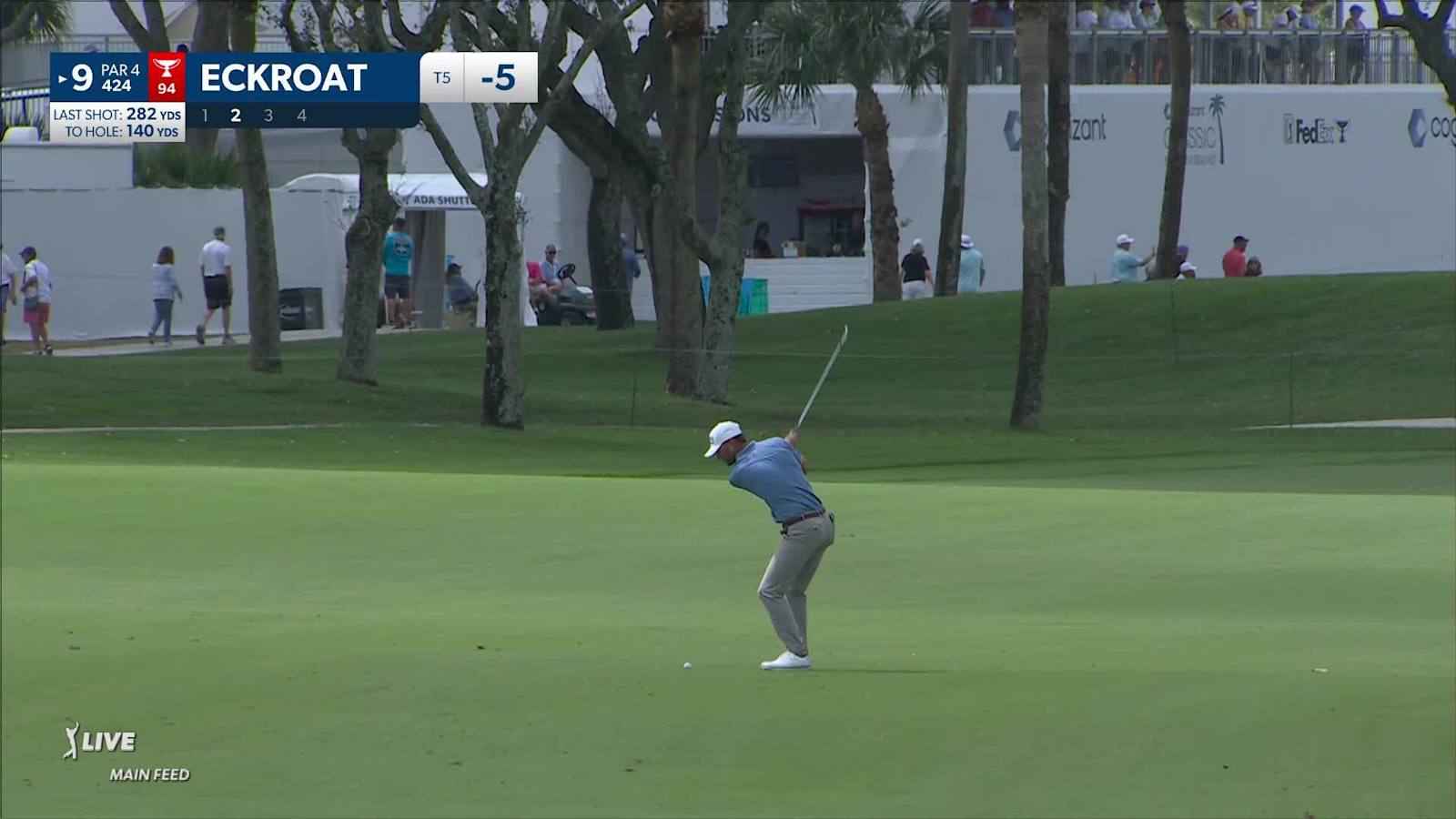 Austin Eckroat sticks approach to set up birdie at Cognizant Classic