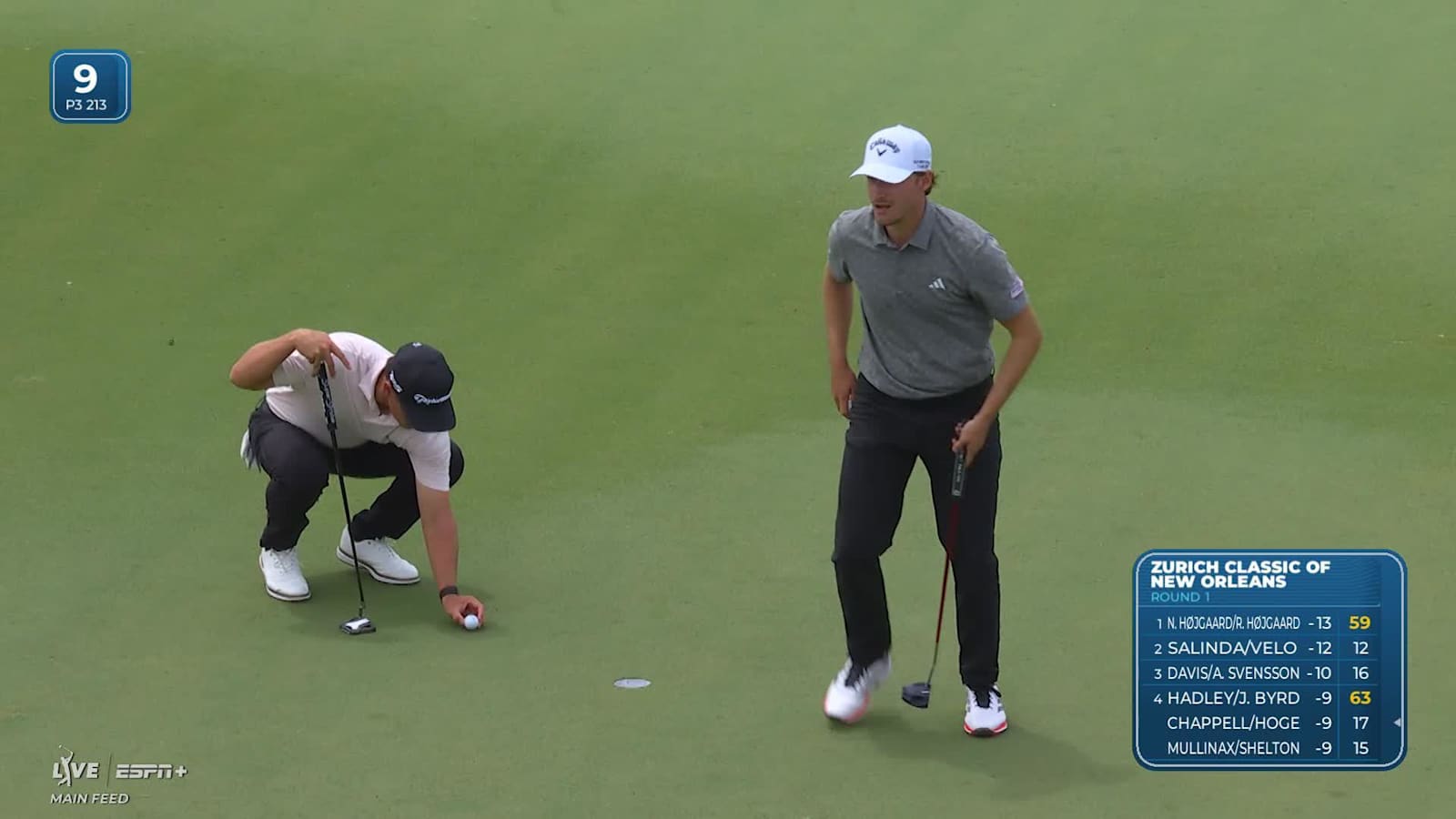 Rasmus Højgaard birdies final hole for 59 to tie Four-ball course record for Team Højgaard