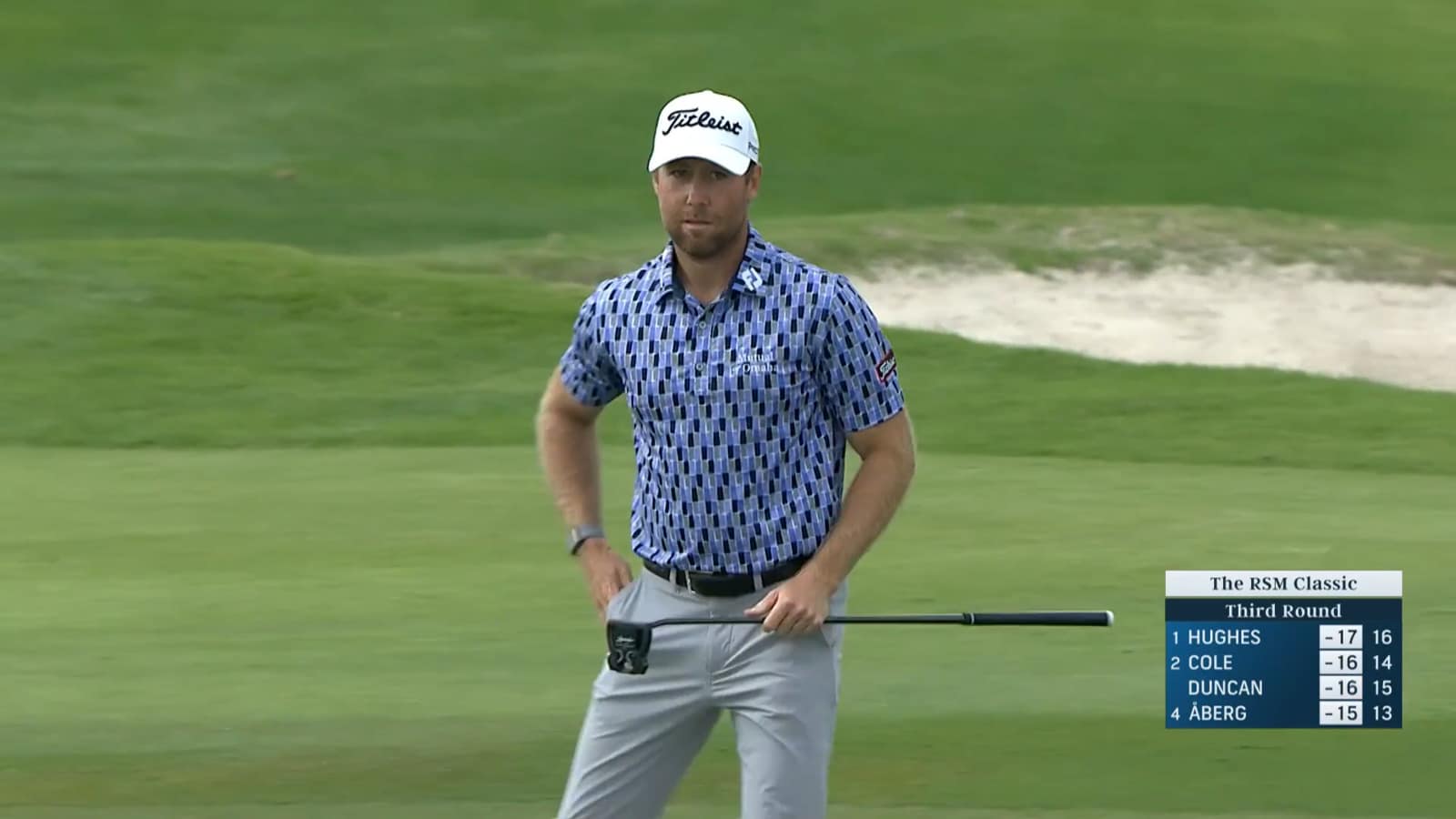 Tyler Duncan birdies No. 15 at The RSM Classic