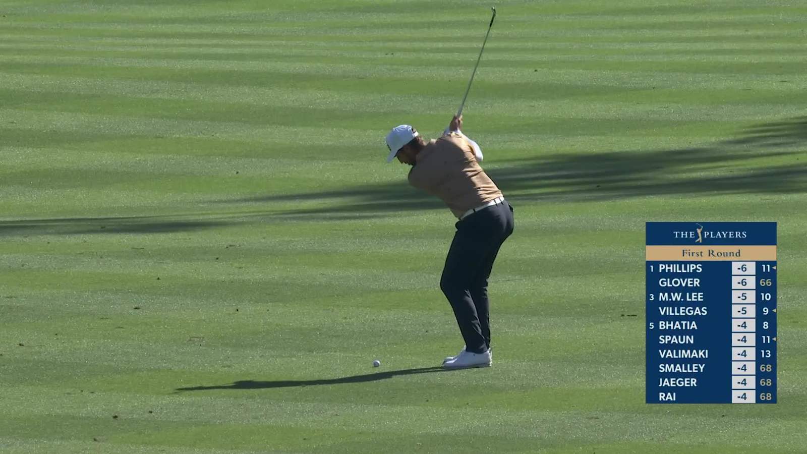 Matthieu Pavon goes flag hunting to set up birdie at THE PLAYERS