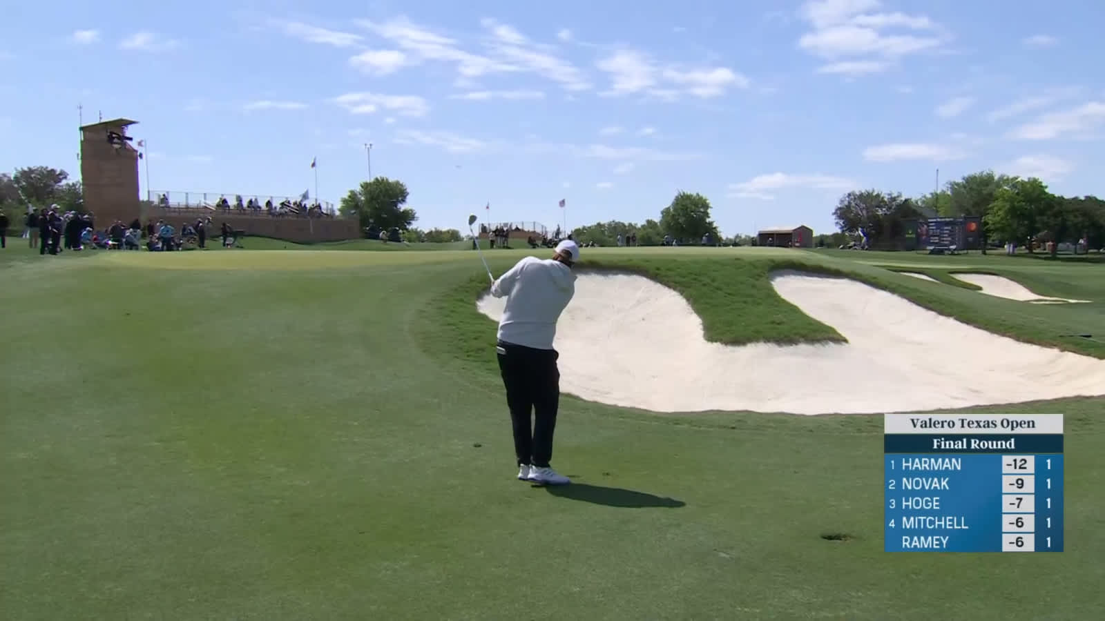 Sami Valimaki gets up-and-down for birdie at Valero