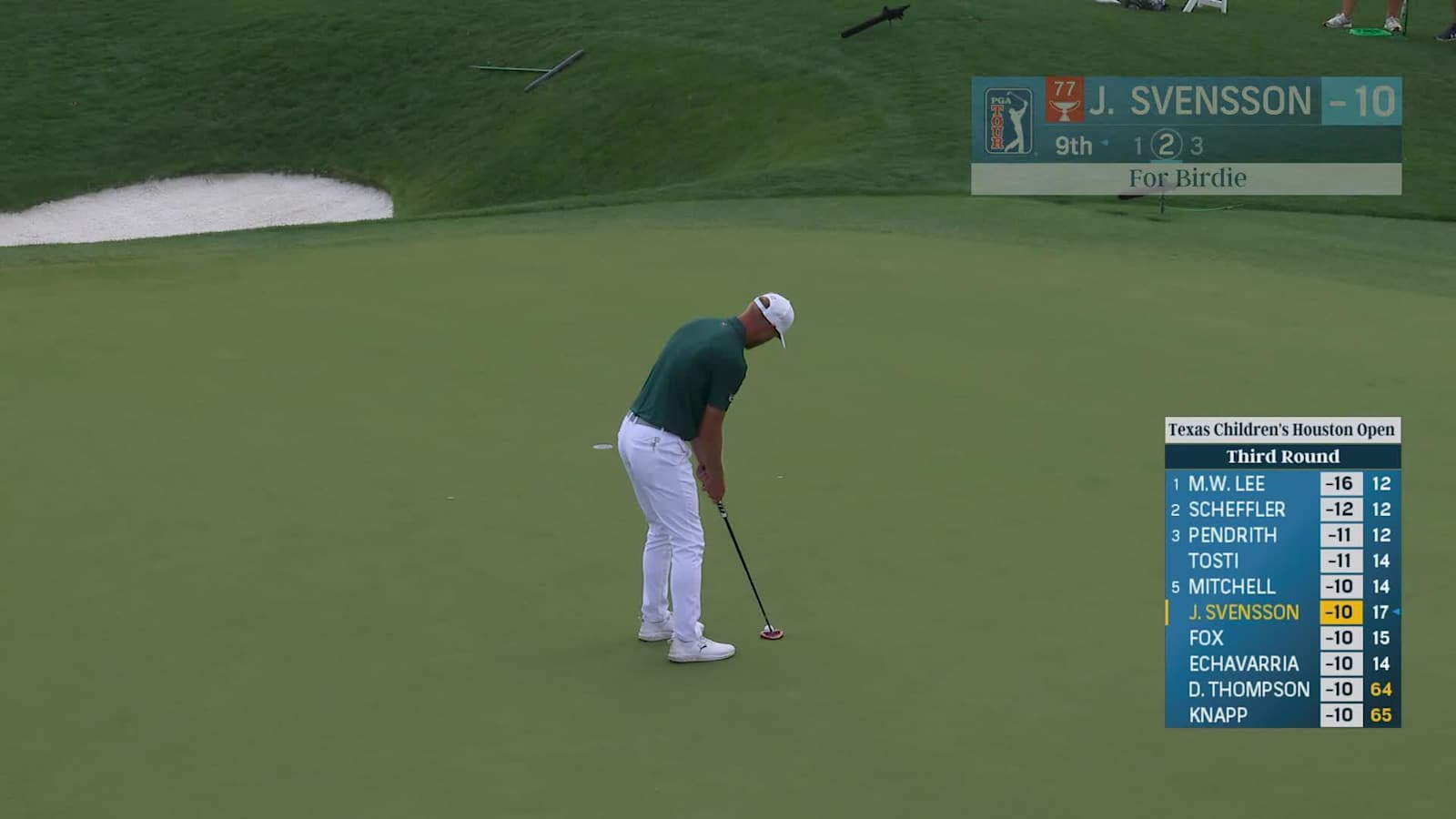 Jesper Svensson spins tee shot to set up closing birdie at Houston Open