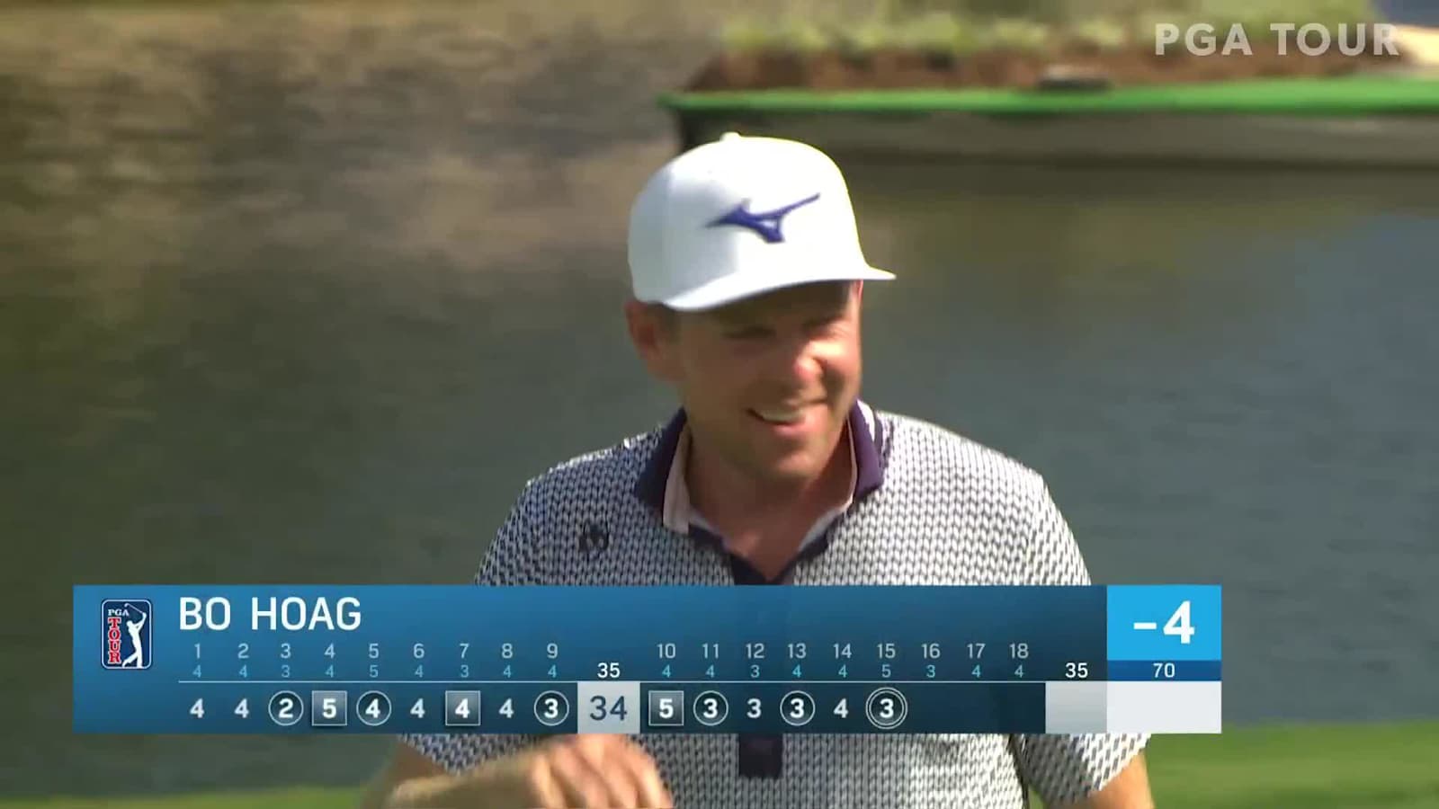 Bo Hoag jars 40-footer for eagle at Wyndham