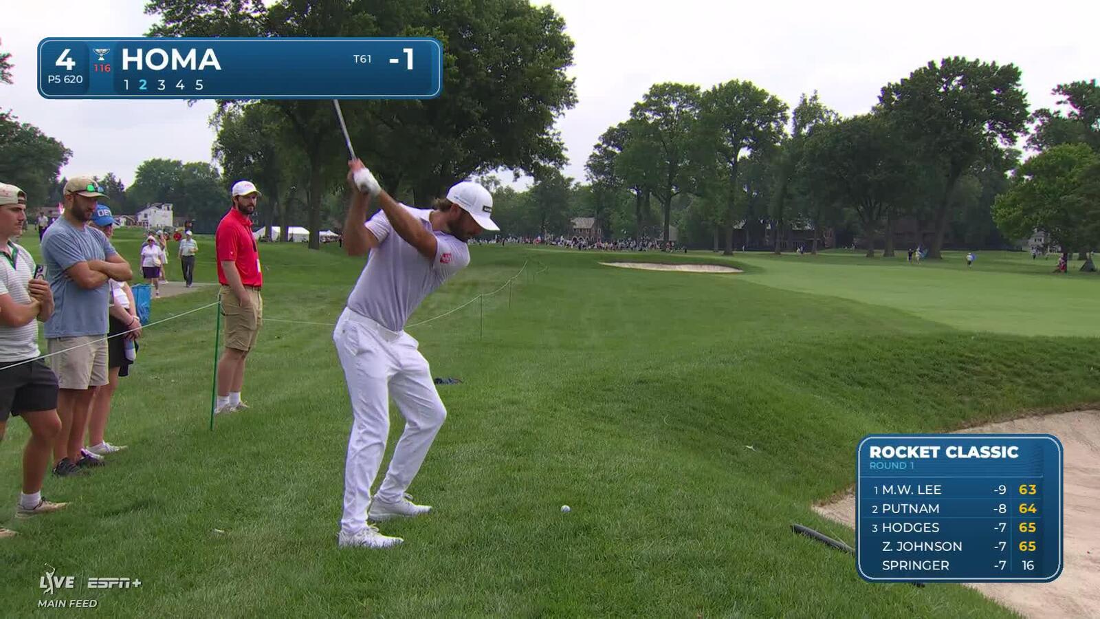 Max Homa makes birdie on No. 4 at Rocket Classic
