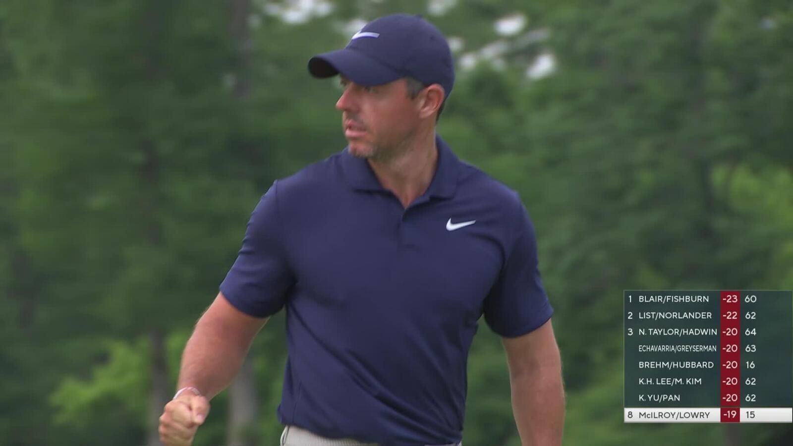 Rory McIlroy sinks clutch birdie putt at Zurich Classic