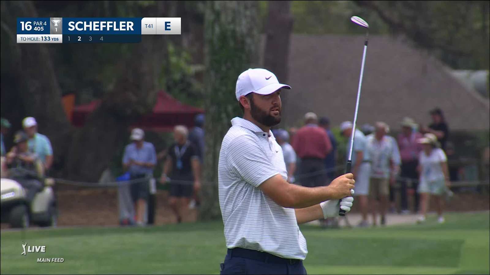 Scottie Scheffler dials in approach from 133-yards at RBC Heritage