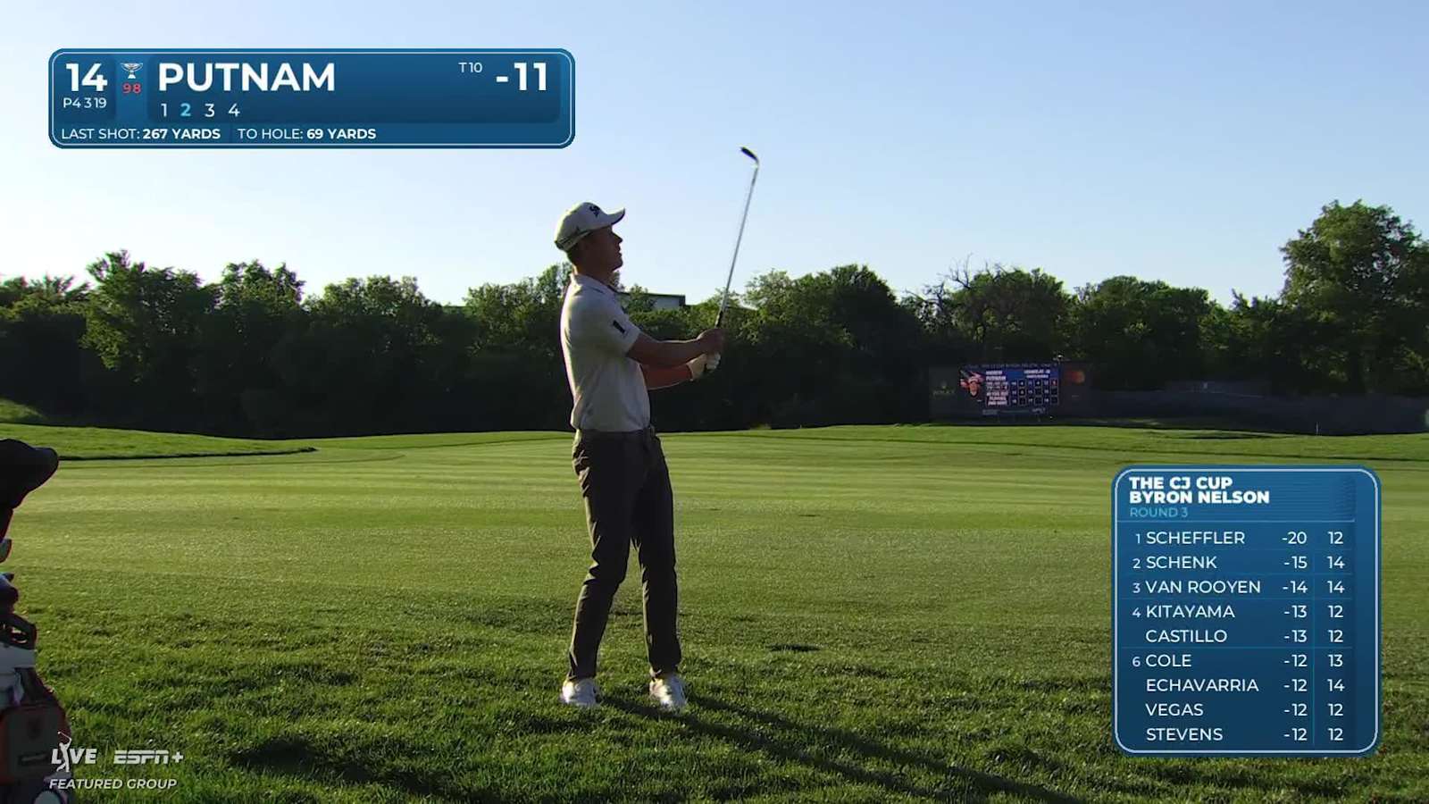 Andrew Putnam sinks a 35-foot birdie putt on No. 14 at THE CJ CUP
