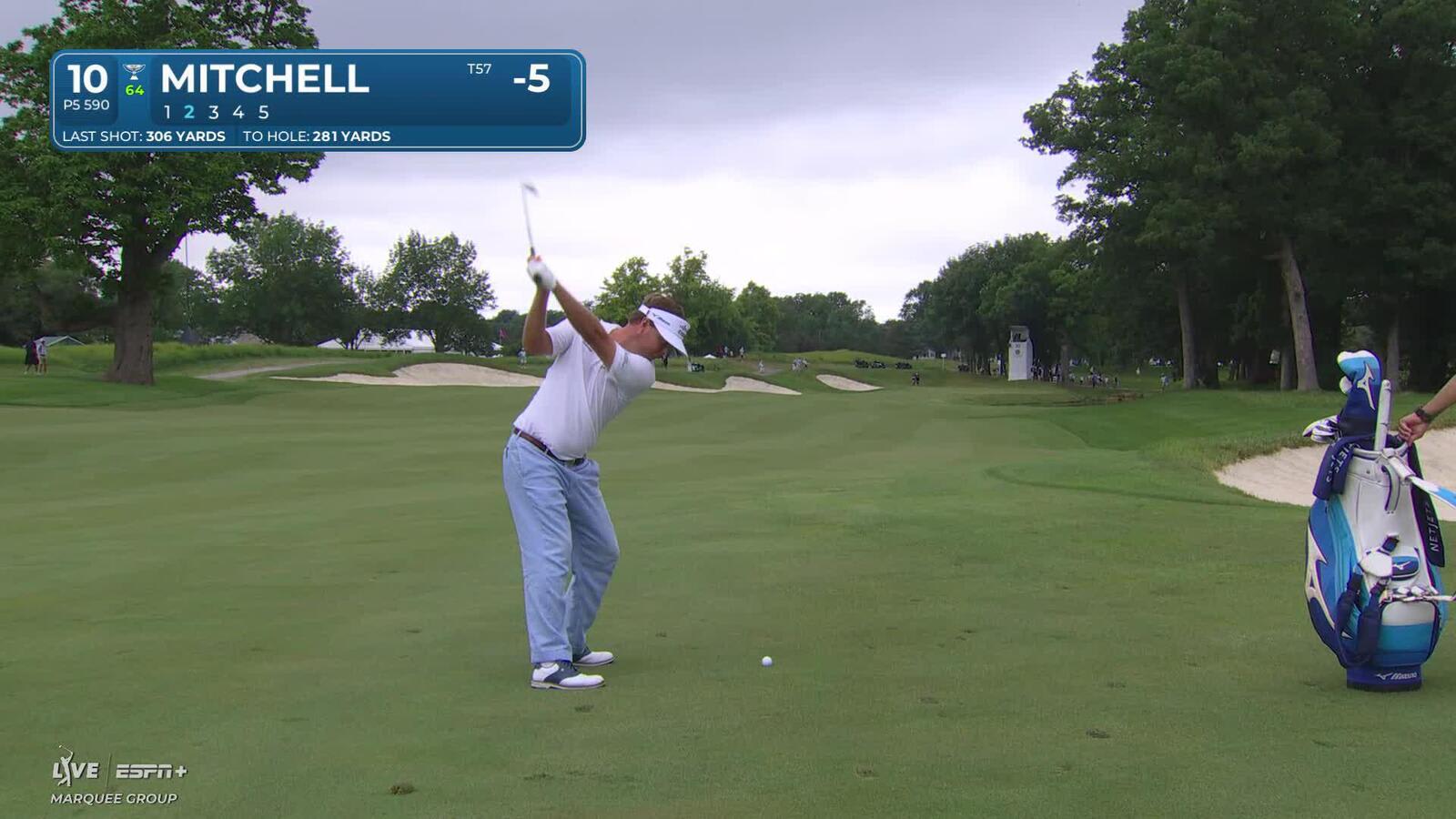 Keith Mitchell makes birdie on No. 10 at John Deere