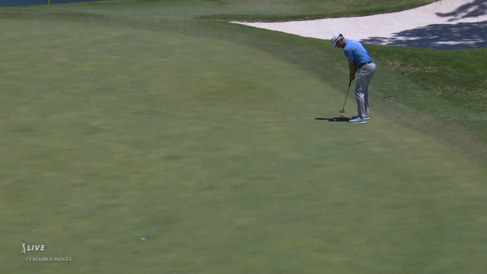 Tyler Duncan rolls in 27-footer for birdie at Charles Schwab