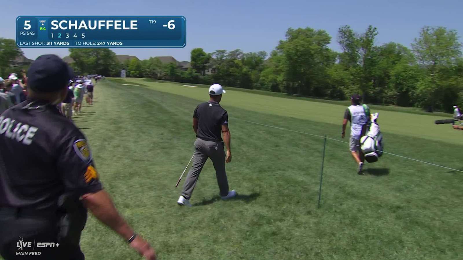 Xander Schauffele converts for birdie at Truist Championship
