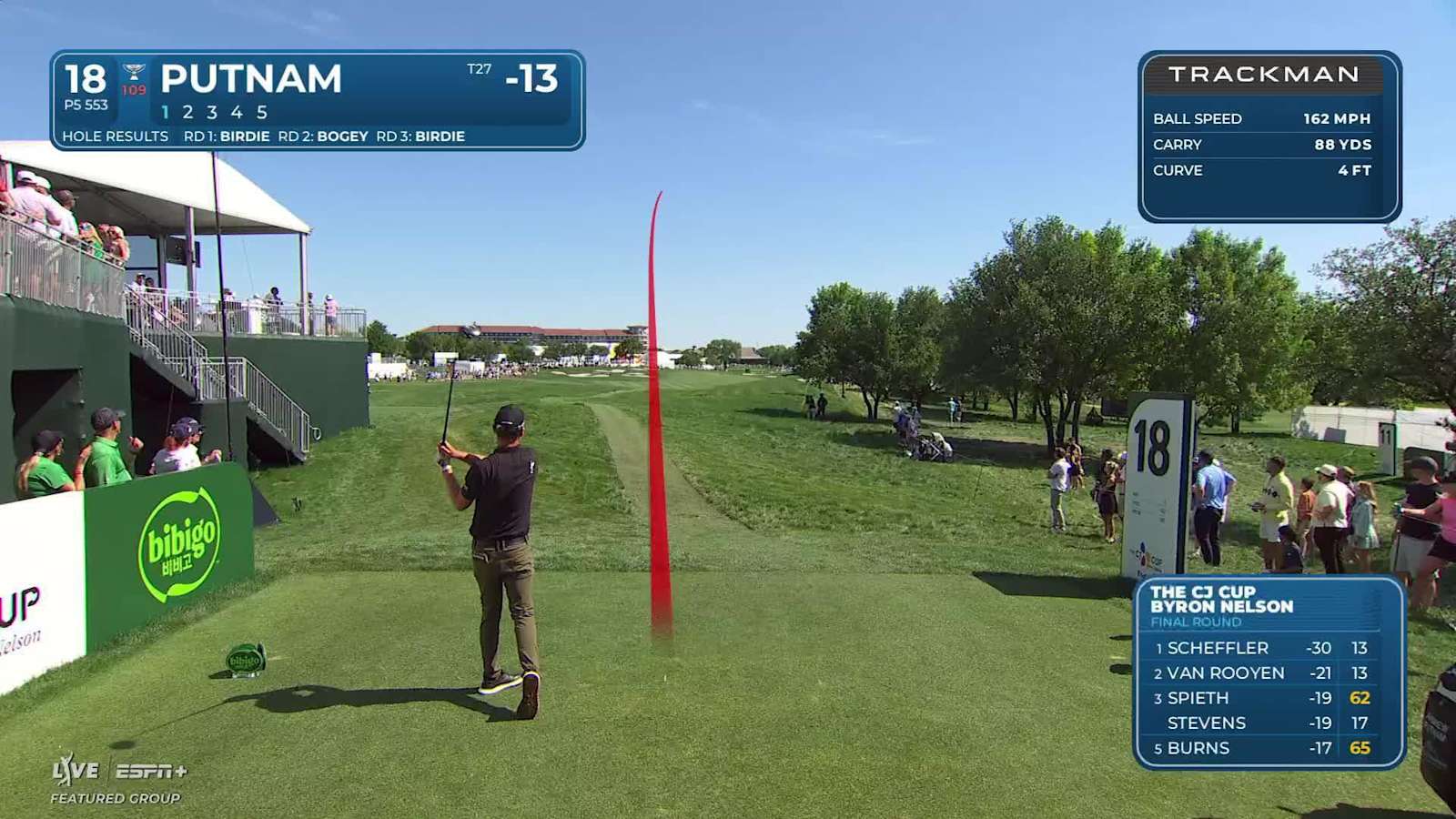 Andrew Putnam makes eagle putt on No. 18 at THE CJ CUP