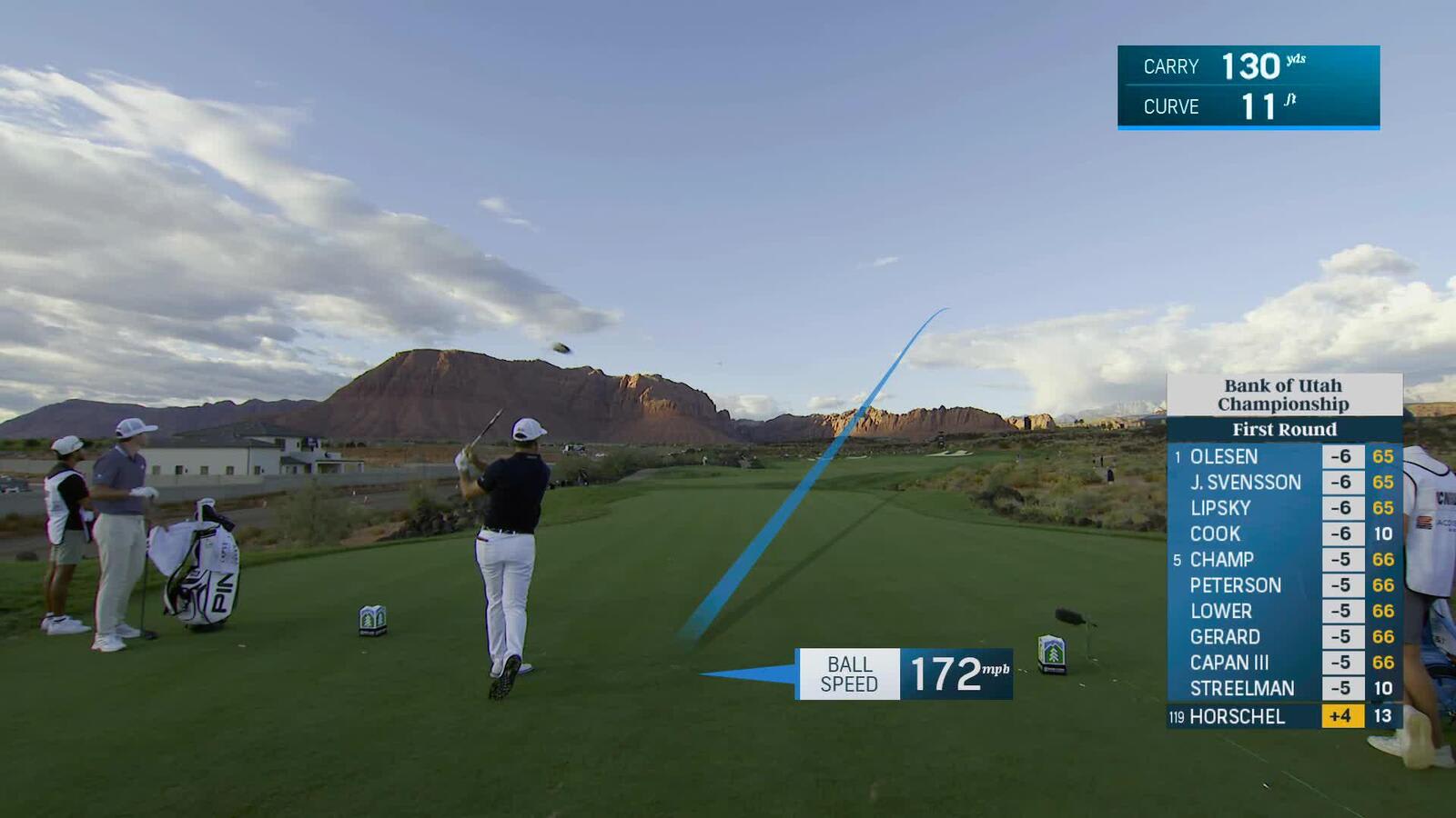 Billy Horschel sinks 21-foot eagle putt on No. 14 at Bank of Utah