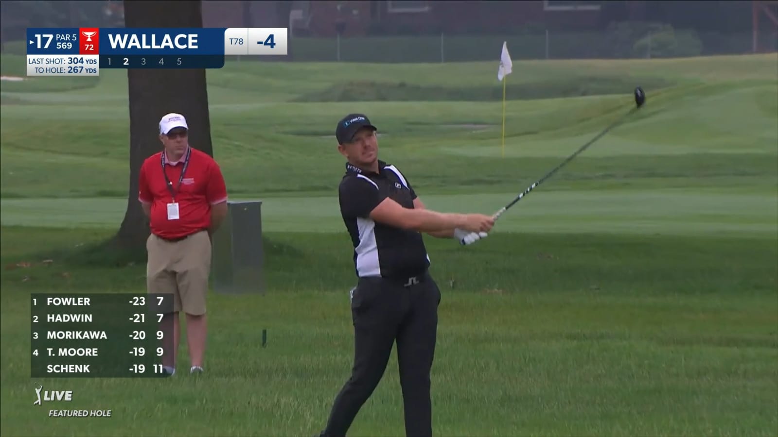 Matt Wallace makes birdie at Rocket Mortgage