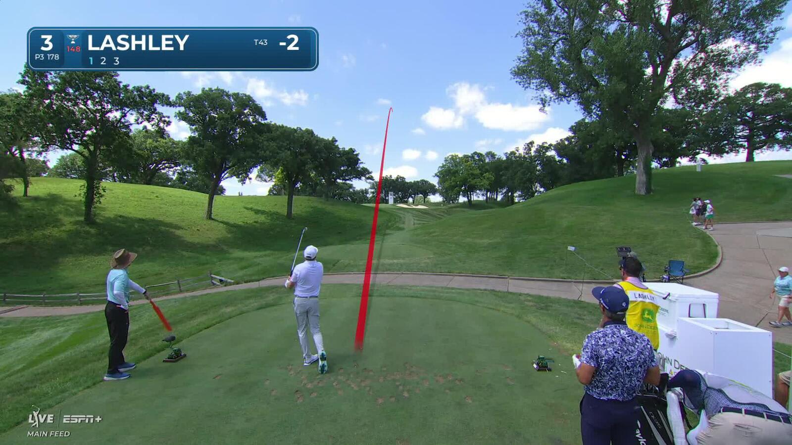 Nate Lashley nearly aces No. 3 at John Deere