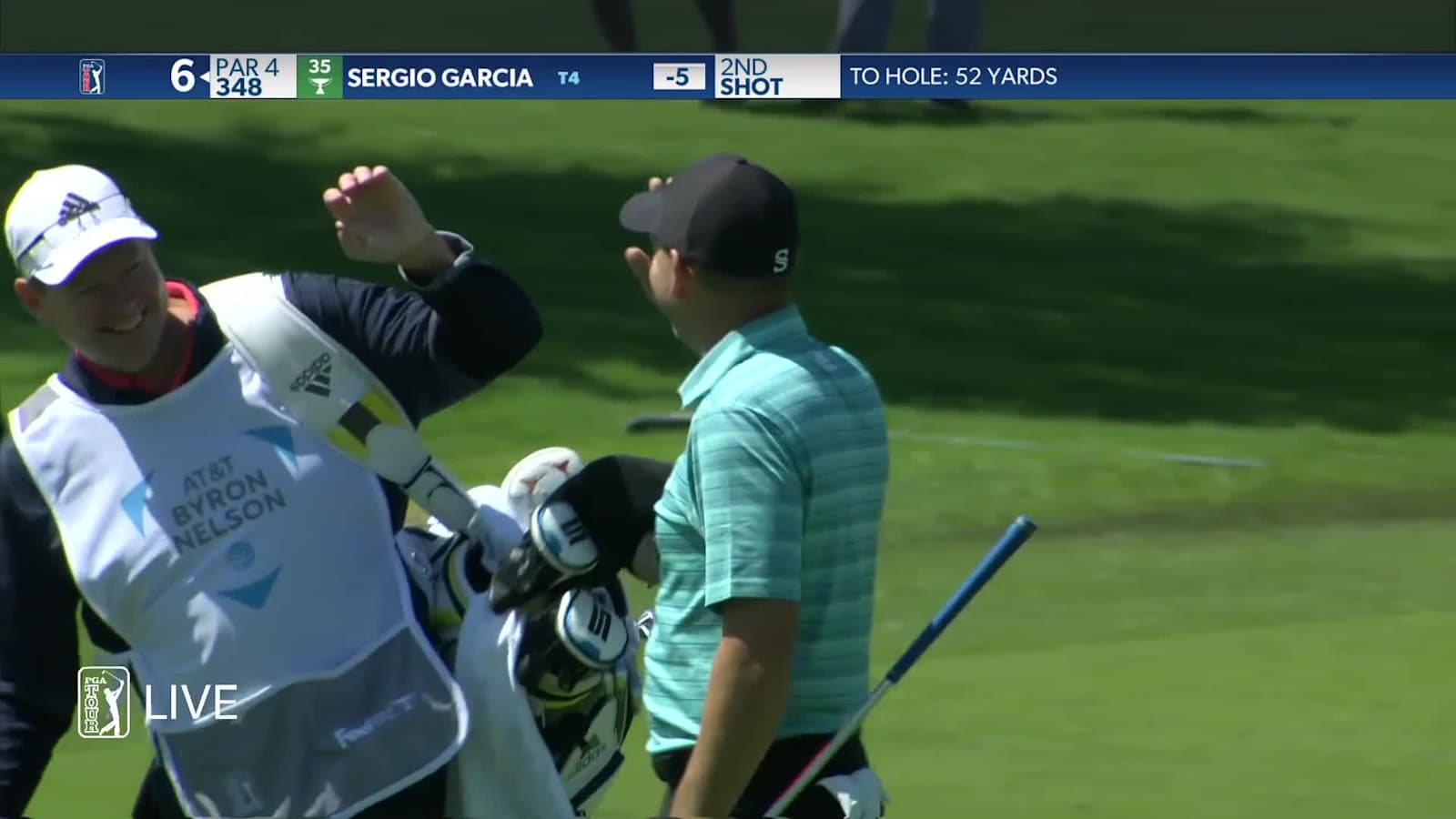 Sergio Garcia holes out from 52 yards for eagle at AT&T Byron Nelson